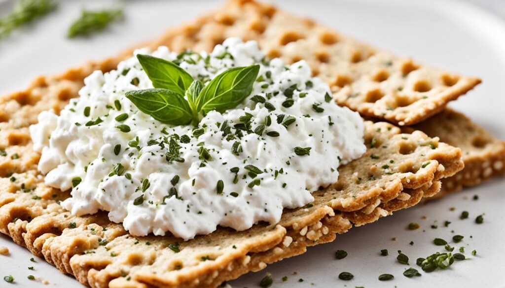 Cottage Cheese and Whole-Grain Crackers