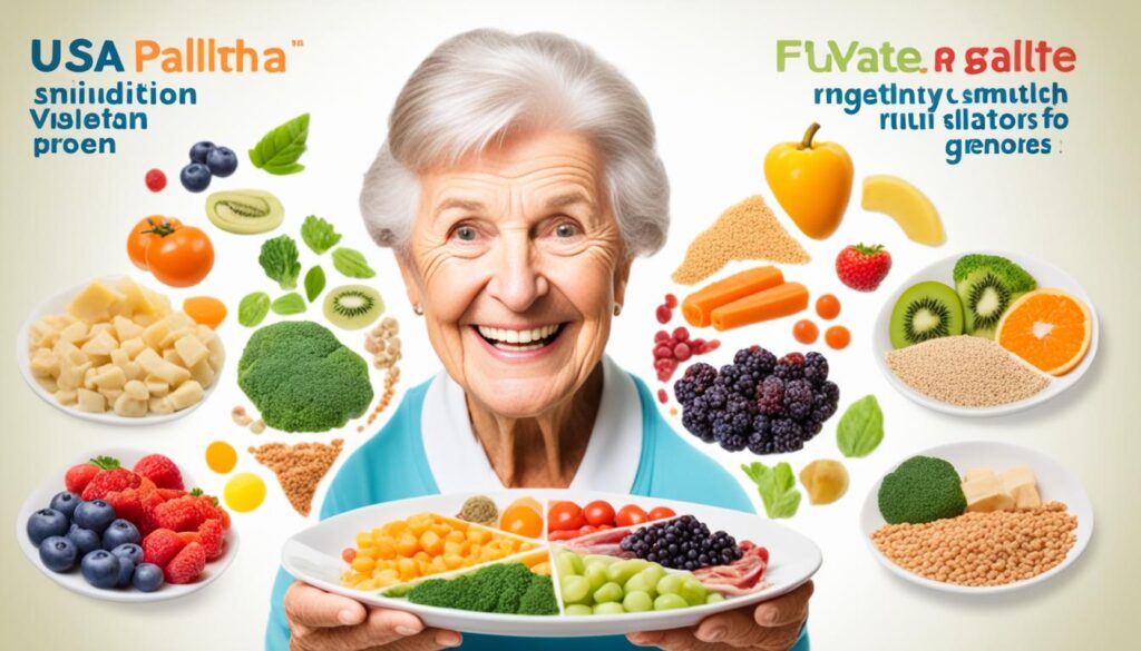 USDA MyPlate nutrition recommendations for seniors