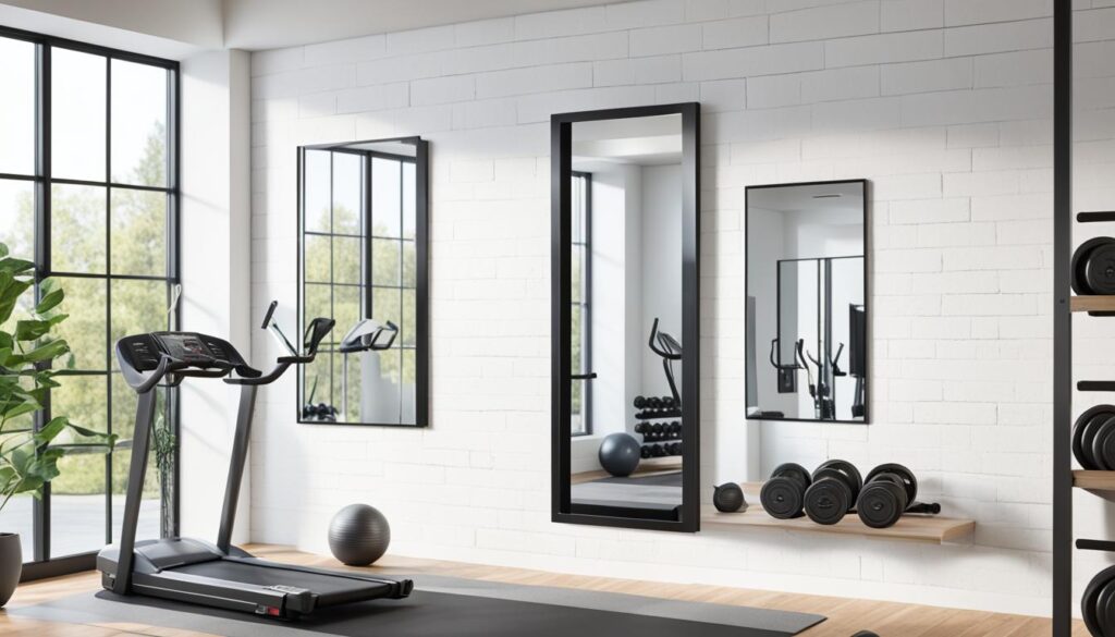Wall-Mounted Gym Mirror