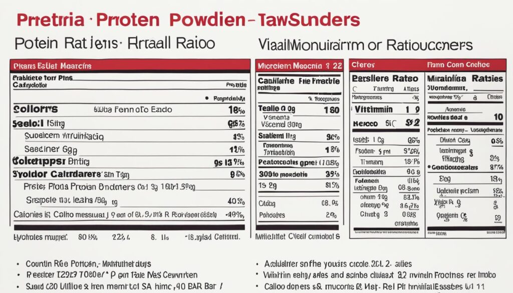 protein powder nutrition facts