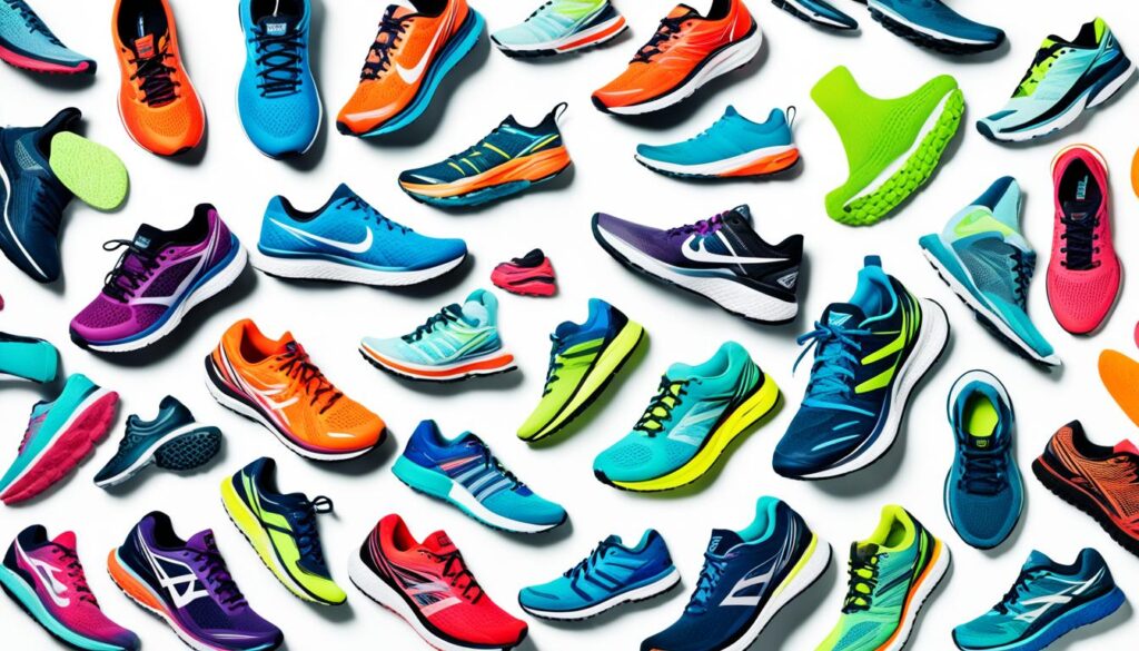running shoe selection