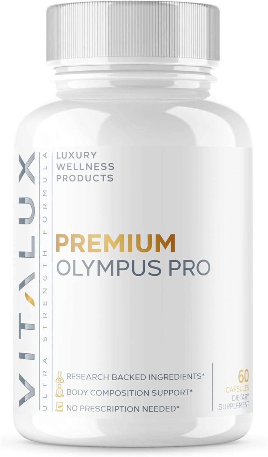 Olympus Pro | #1 New Weight Ioss Substitute to Reach Body Goals & Shed CaIories | No Injections or Prescription Needed | 8 Powerful Clinically Tested & Research Backed Ingredients | 2 Month Supply